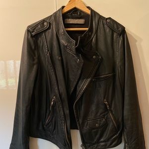 Beautiful Real Leather Zara Biker Jacket Large